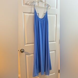 9Seed Blue Maxi Dress Made in USA 100% Cotton